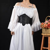 Fongt Short Model 4 Buckle Antler Embossed Flower With Beautiful-Looking Belt Ceiling Petals Under The Waistband