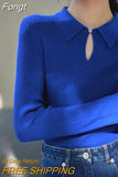 Mujer Invierno 2023 Autumn Winter Vintage Knitted Top Women Solid Basic Sweater Female Korean Long Sleeve Slim