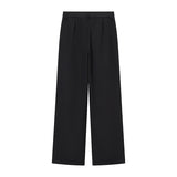 Fongt Explosion Women's Button Blouse Broad Leg Trousers Set