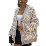 Fongt Of Women's Autumn And Winter Animal Knitted Jersey Sweater Jacket
