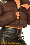 Women Fall Winter Clothes 2023 2023 Luxury Warm Puffer Jacket Cropped Coat y2k Hot Padding Short Down Coat New in