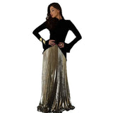 Fongt New Women's Clothing Slim Waist Temperament Elegant Pressure Skirt Set