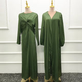 Solid Color Fresh And Sweet Two-piece Dress Cardigan