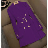Fongt Fried Street Blaze Jacket Women's Long 2025 Spring And Autumn New Temperament British Wind Single Buckle Wind Wind Wind Wind Buckle Wind