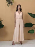 Sexy Hot Women's Wear Independent Station Ebay Fashion Solid Color Wear French Wide-Legged Pants-Outfit