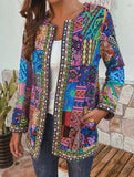 Cotton Linen Printed Loose Long
