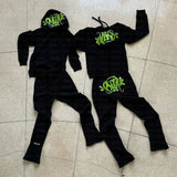 And Winter Fashion Brand Printed Loose Sweaters Y2K Hip Hop Street Pullovers For Men And Women Casual Jackets-Outfit