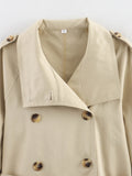 Fongt Women's 2025 New Long-Sleeved Tie With Waist-Slanted Lint Double-Dbutled Short Jacket