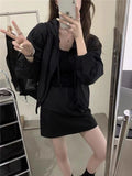 Hooded Sunscreen Coat Female Thin 2024 New Small Burst Casual Joker Short Blazer-Outfit