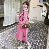 Fongt Windcoat Woman 2025 Spring And Autumn New Korean English Wind Long Short Jacket Tat