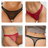 Sexy Perspective G-String Women's Panties Woman Thong Low-waist Underpants Hollow Out T-back Female Underwear
