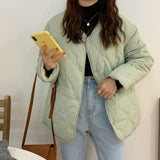 Fongt South Korean Chic New Autumn And Winter Minority Ling Ge Plus Thick Cotton-Padded Clothes Women On Both Sides Wear Lamb Wool Jacket Coat-Outfit