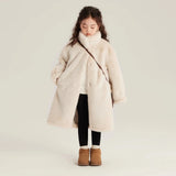 Fongt New Girls Imitation Water Marinade Coat Children Warm Winter Clothing Thick Fur Coat Winter Coat
