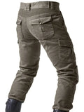 Motorcycle Protective Pants Men's Motorcycle Skinny Jeans, Breathable And Wear-Resistant Cargo Pants-Outfit