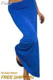 Women‣s Casual High Waist Tight Skirt Summer Personality Solid Color Stretch Long Skirts Woman Fashion