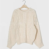 New 2022 Sweater One Size Knitted Oversized Warm Fashionable Lady Pullovers Autumn Winter Women Short Tops