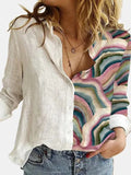 Women Lapel Long Sleeves Single Breasted