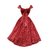 Fongt Sweet Design With A Knotted Bow Tie With Bare Back To The Waist Of A Floral Dress