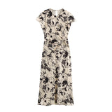 Fongt Printed Ampicula Dress Summer 2025 Design Kinesigeed Dress Girl