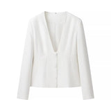 Fongt New Women's Clothing Mature Temperament Commuting Solid Suit Suit