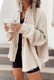 Fongt 2025 New Coat Fashion Casual Collar Pocket Splicing Irregular Shirt Jacket Woman