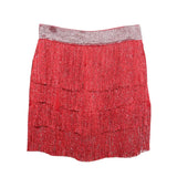 Fongt Tassel Dress Girl Autumn Design Small Babes Dance Irregular A Short Skirt 9039