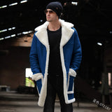 Fongt 2025 New Fur One Men's Coat Burst Single Thick Coat Imitation Leather Velvet