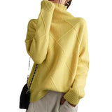 Fongt And Winter Sweater Women's High-Necked Hooded Ragged Sweater With A Solid Color Loose Lazy Bottom Shirt