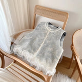 Fongt Style Fashion Multifunctional Vest Women Summer Thin Three-Dimensional Lace Sleeveless Open Shirt Embroidery Net