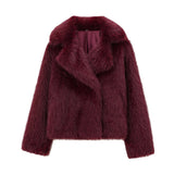 Fongt Women's INS Explosion Artificial Fur Effect Coat