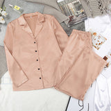 Sleepwear Female Satin 2 Piece