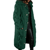 Size 4XL 5XL Autumn Winter Women Sweater Cardigan Twist Oversized Knitted Coat Female Long Cardigans Fashion Jackets