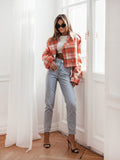 Fongt New Fashion British Suit Collar Lattice Short Hair Coat