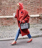 Notched Collar Hairy Shaggy Faux Fur Long Teddy Coat Ivory Woman Shearling Fluffy X-Long Jackets Keep Warm
