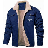 Fongt And Winter Men's Jacket With Velvet Cotton Work Clothes Casual Jacket Jacket