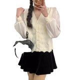 New Spring Style Small Fragrant Wind Nail Bead Knitted Cardigan Women's Long Sleeves High Level Feeling Gentle Sweet Style Coat-Outfit