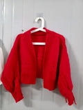 Chic Bandage Long Sleeve Cardigan Mujer Solid V Neck Open Stitch Brief Women Sweaters JAPAN Knitted Y2k Clothes-Outfit