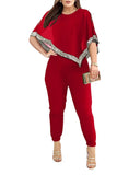 Fongt Autumn And Winter New Large-Size Women's Two-Piece Set Of Gliders