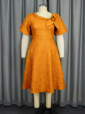 Fongt New Tihua Fabric Flower Dress African Grand A Dress Dresses