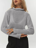 Fongt 2025 New Hollow Sweater Women Wind Soft Loose Knitted Long-Sleeved Cover Hot
