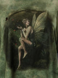 Tie Dye Grunge Fairy Print Tee-Outfit