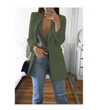 Women's Blazers Jacket Plus Size 4XL 5XL Spring Autumn Jacket Oversize for Woman Office Long Sleeve Coat Casual Clothes