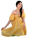 Fongt Embroidered One-Out Collar, Off-The-Shoulder Holiday Dress-Outfit