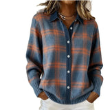 Fongt Sailing Elements Pattern Long-Sleeved Women's Collar Shirt
