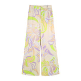 Spring Printed Shirt 2624138 Printed Wide-Leg Trousers 2775156 Suit-Outfit