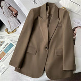 Fongt And Autumn Suit Jacket Female In 2024 Autumn New Black Net Red Fried Street Temperament Trend Casual Ladies Suit-Outfit