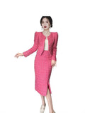 Fongt Scent Suit 2025 New Explosion Autumn Small Fragrant Suit Dress High-End Small Dress Two Sets