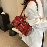 The Galactic Satchel Bow Leather Shoulder Bag-Outfit