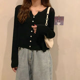 Fongt Version Of The Casual Thin Cardigan Jacket Women's New Summer Lazy Wind Sunscreen Shirts Insv Permeable Long-Sleeved