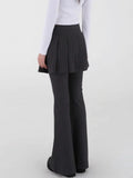 Summer New Street Bell Bottom Jeans Y2k E-Girl Slim Fit Ruched Skirts Pants Vintage Striped Loose Wide Leg-Outfit